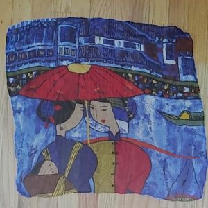 Art inspired neck scarf